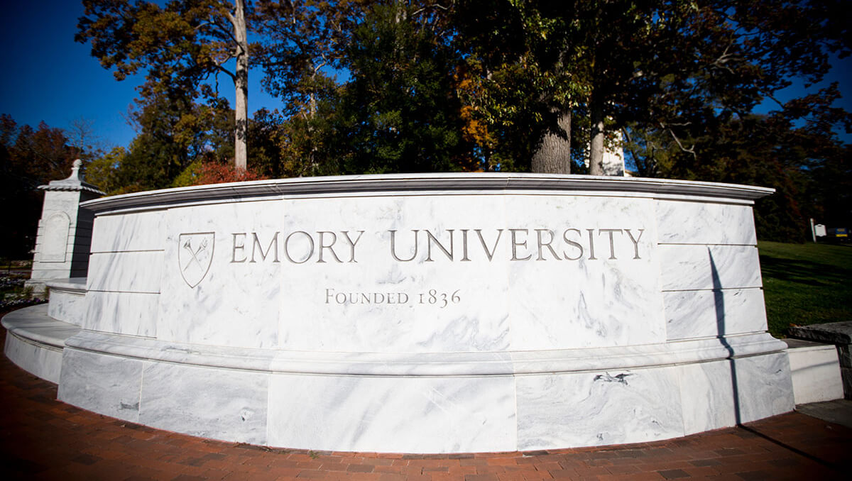 Marble front Emory sign