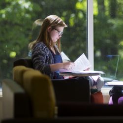 Oxford student studying